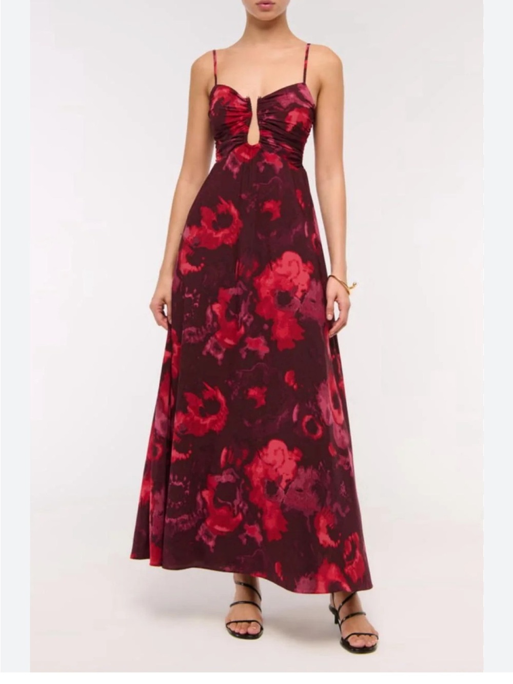 Abercrombie & Fitch Burgundy Women's
Bra-Free Hardware Maxi Dress